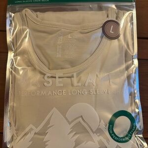 Base Layer Performance Long Sleeve Shirt in Light Beige